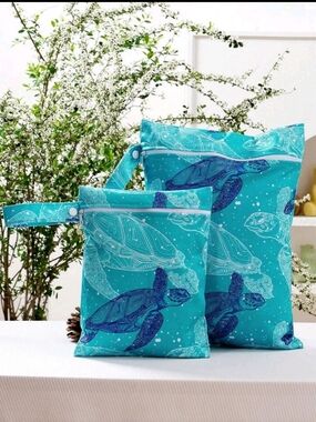 Turquoise Sea Turtle Wet/Dry Bag Set